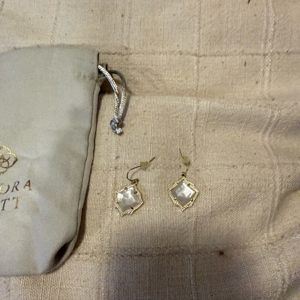 Kendra Scott Opal and Silver Earrings